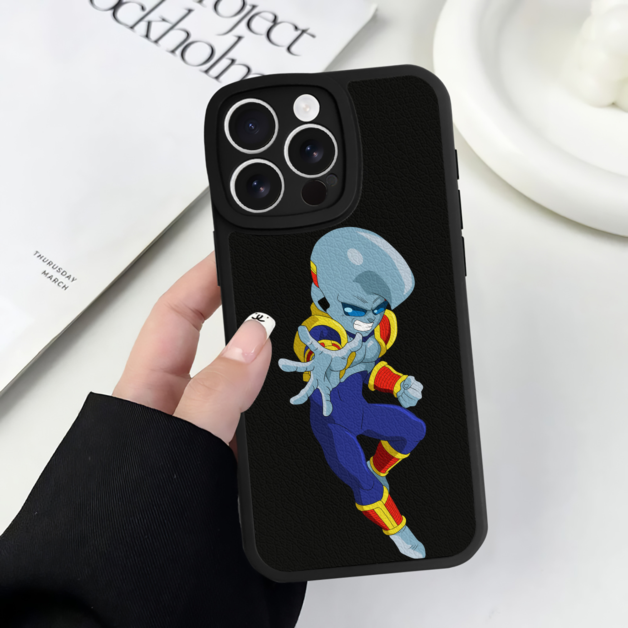 （画像用） ドラゴンボール DRAGON BALL 【iPhone 16シリーズ対応】シリコンスマホケース（レザー調） 材質：シリコン